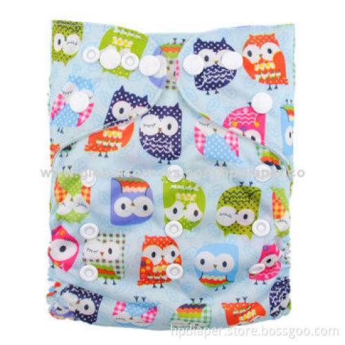 Cute Printed Baby Diaper, Breathable and Reusable Features